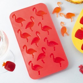 Forme din silicon pentru cuburile de gheaţă flamingo